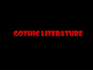 Gothic literature