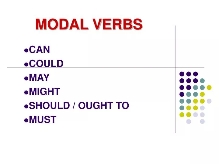 modal verbs