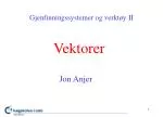 Vektorer - slide 1