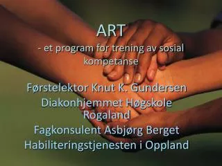 ART - et program for trening av sosial kompetanse