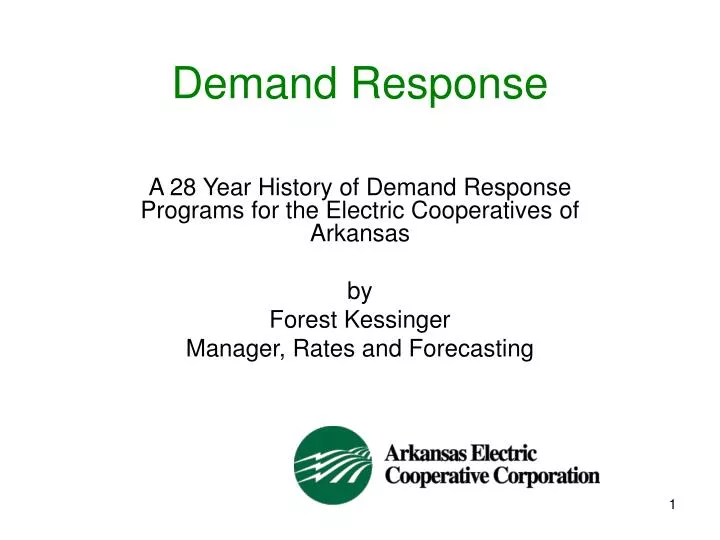 demand response