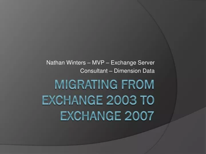 nathan winters mvp exchange server consultant dimension data