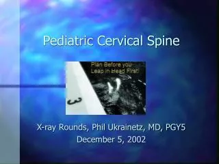 Pediatric Cervical Spine