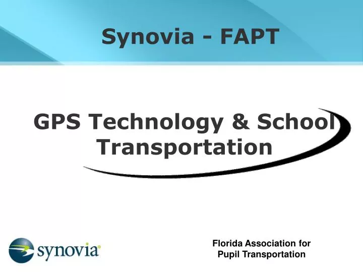 gps technology school transportation