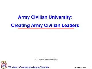 U.S. Army Civilian University