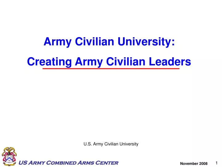 u s army civilian university