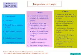 Temperatura ed energia