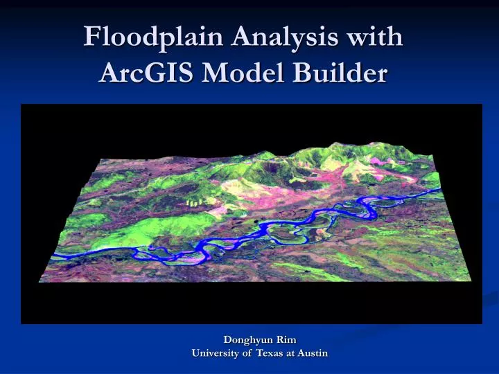floodplain analysis with arcgis model builder