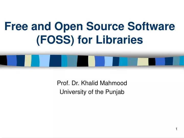 free and open source software foss for libraries