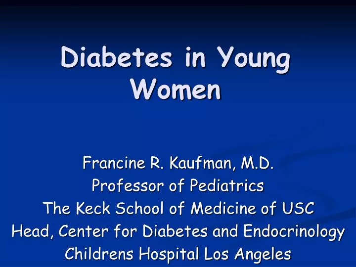 diabetes in young women