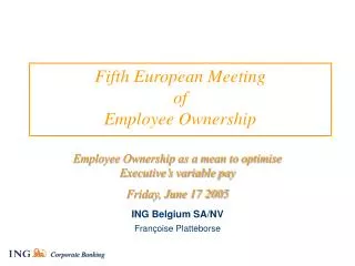 Fifth European Meeting of Employee Ownership