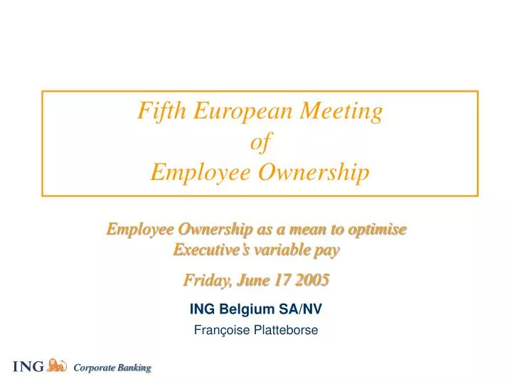 fifth european meeting of employee ownership