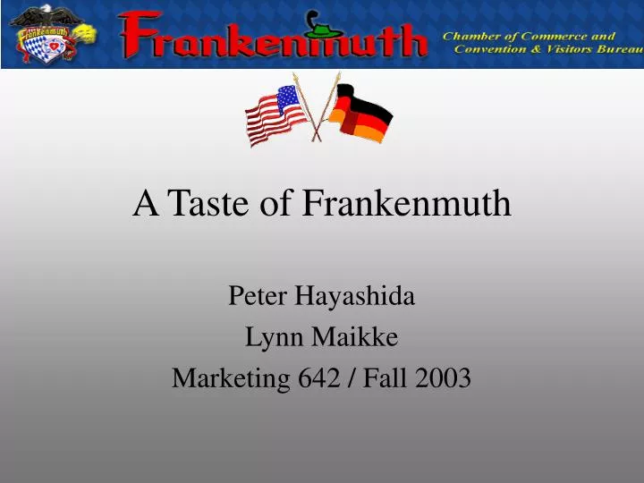 a taste of frankenmuth