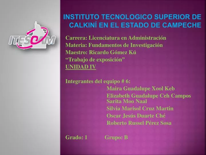 instituto tecnologico superior de calkin en el estado de campeche