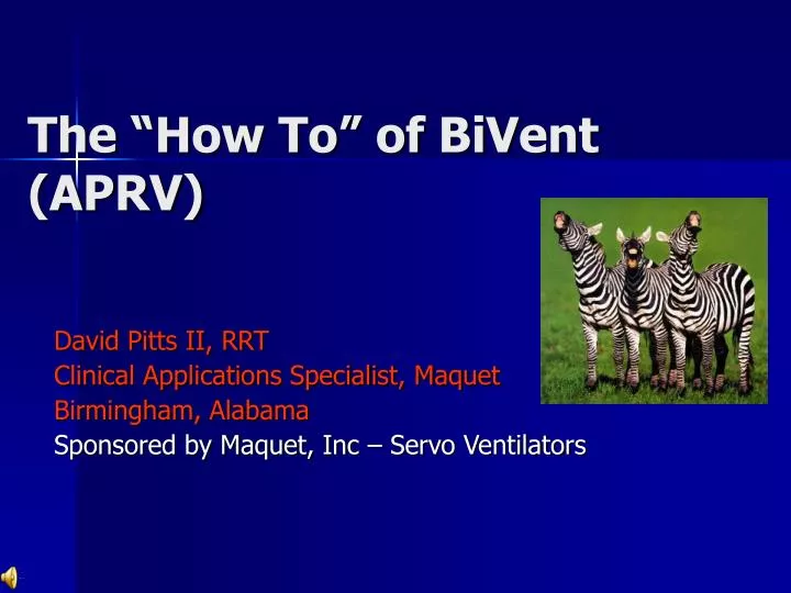 the how to of bivent aprv
