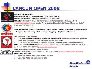 CANCUN OPEN 2008