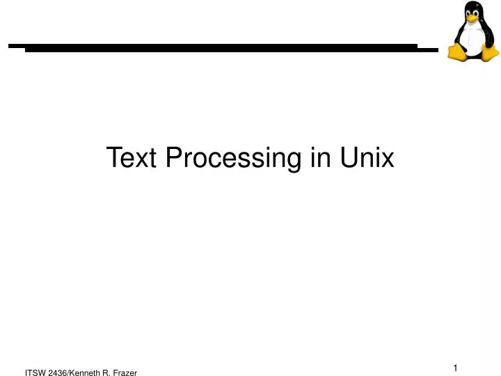 text processing in unix