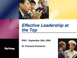 Effective Leadership at the Top