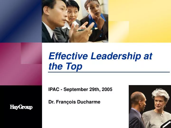 effective leadership at the top