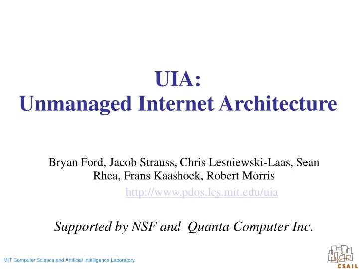 uia unmanaged internet architecture