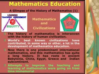 A Glimpse of the History of Mathematics (1)