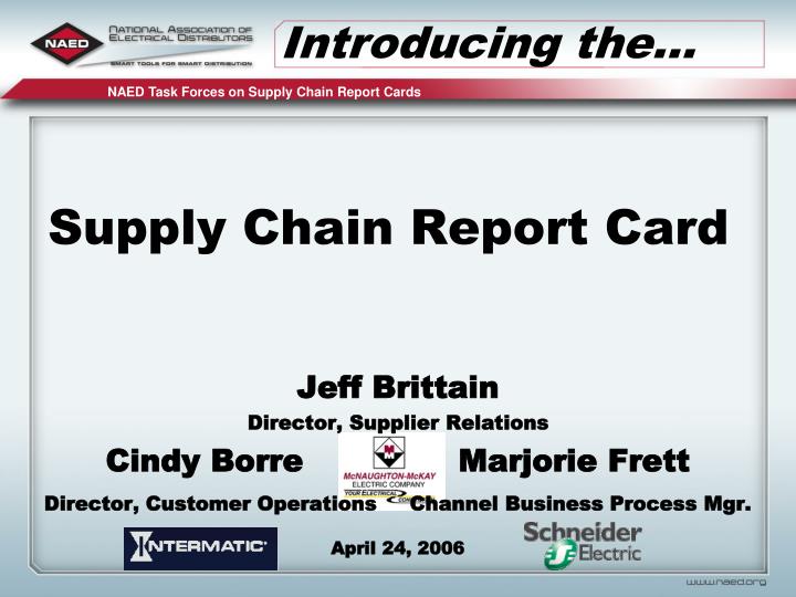 supply chain report card