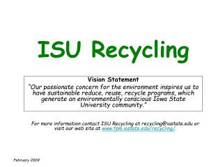 ISU Recycling