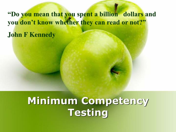 minimum competency testing
