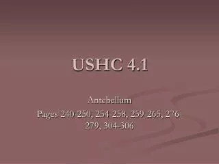 USHC 4.1