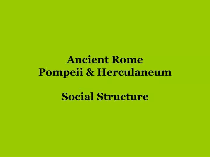 ancient rome pompeii herculaneum