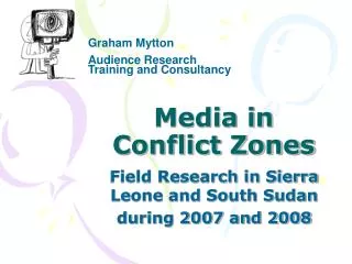 Media in Conflict Zones
