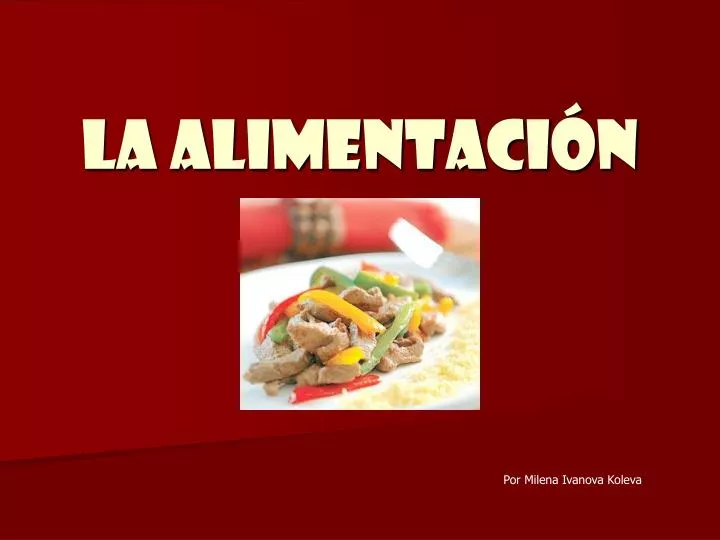 la alimentaci n