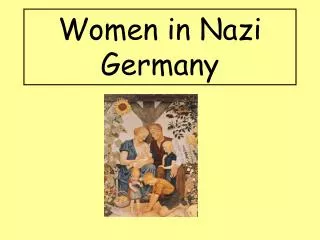 Women in Nazi Germany