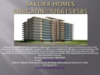 Sakura Homes Gurgaon@9266158585