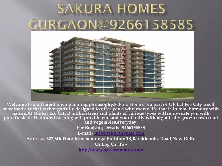 sakura homes gurgaon@9266158585