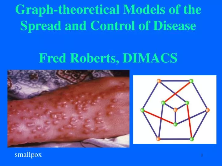 graph theoretical models of the spread and control of disease fred roberts dimacs