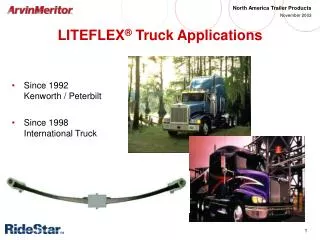 LITEFLEX ® Truck Applications