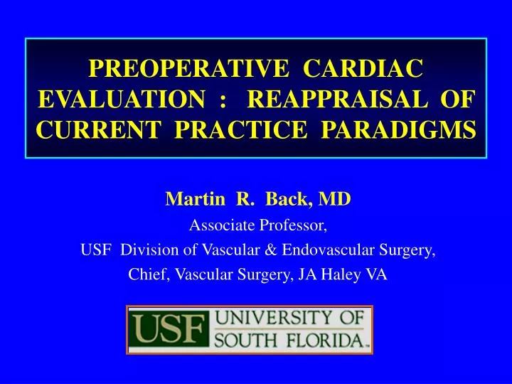 preoperative cardiac evaluation reappraisal of current practice paradigms
