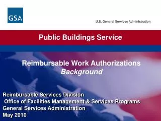 Reimbursable Work Authorizations Background