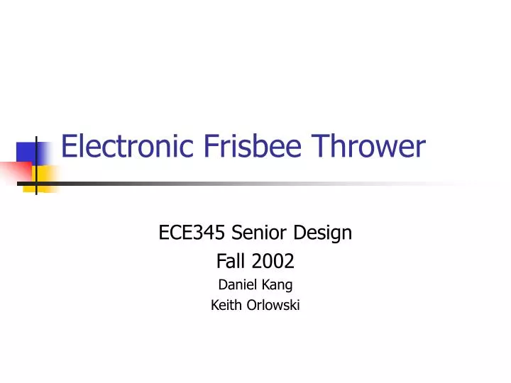 electronic frisbee thrower