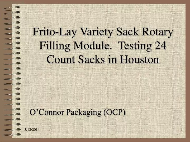 frito lay variety sack rotary filling module testing 24 count sacks in houston