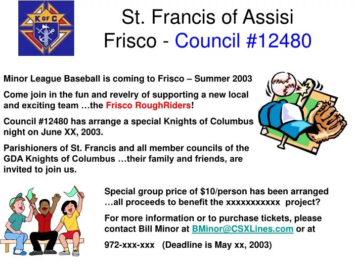 st francis of assisi frisco council 12480