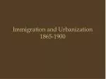 Immigration and Urbanization 1865-1900 - slide 1
