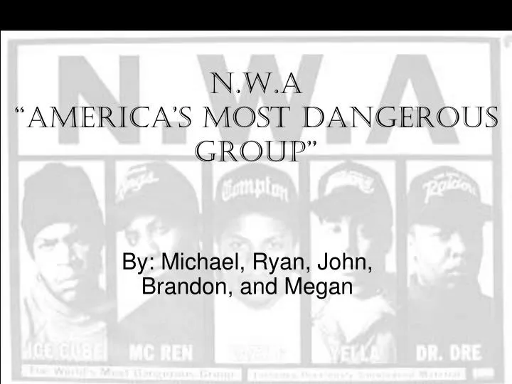 n w a america s most dangerous group
