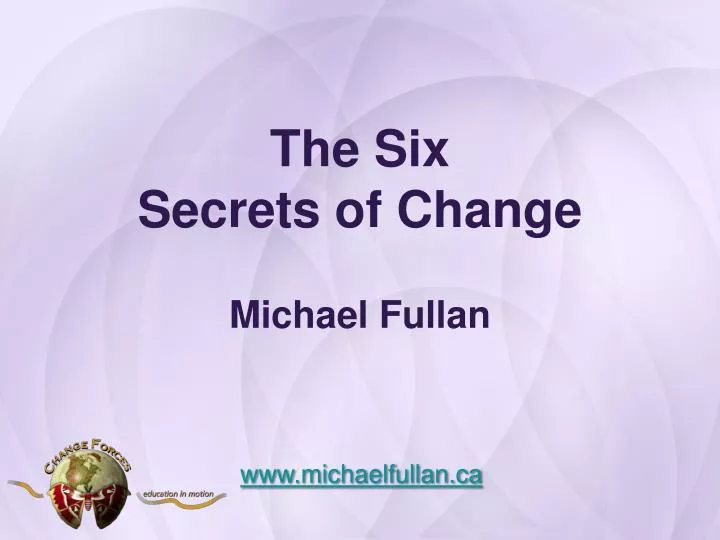 the six secrets of change michael fullan