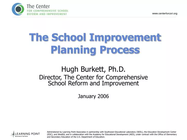 the school improvement planning process