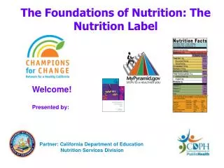 The Foundations of Nutrition: The Nutrition Label