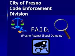 City of Fresno Code Enforcement Division