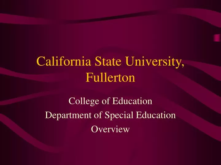 california state university fullerton