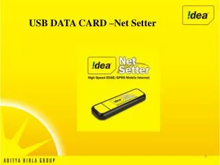USB DATA CARD –Net Setter